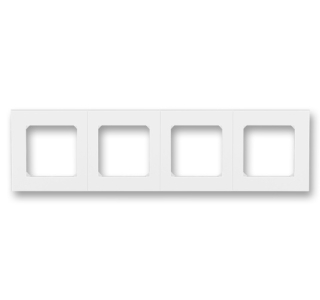 ABB LEVIT 3901H-A05040 03 Rámeček čtyřnásobný, pro vodorovnou i svislou montáž; bílá/bílá