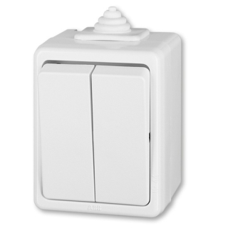 ABB PRAKTIK 3553-05929 B Přepínač sériový, řazení 5, IP44 bílá