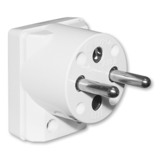 ABB 5536-2154 Vidlice s postranním vývodem, 16 A, bílá