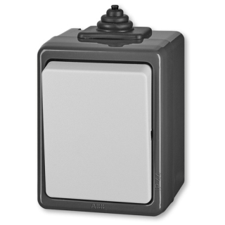 ABB PRAKTIK 3553-80929 S Ovládač zapínací, řazení 1/0, IP44 šedá