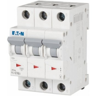 PL7-C16/3 263409 Jistič PL7, char C, 3-pólový, 10kA, 16A - PL7-16/C/C