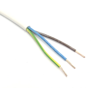 Kabel H05VV-F 3G1,5 bílý (CYSY) flexibilní