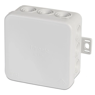 F-Tronic E125 Rozbočovací krabice IP54 75x75x40mm, šedá