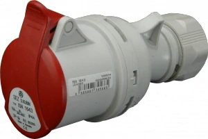 Spojovací zásuvka 400V, IP44, 16A, 5-pól/ISN 1653