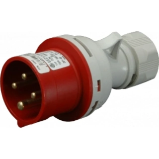 Vidlice průmyslová 400V, IP44, 16A, 4-pól/IVN 1643
