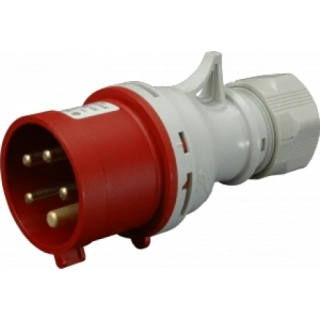 Vidlice průmyslová 400V, IP44, 16A, 5-pól/IVN 1653