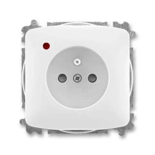 ABB TANGO 5519A-A02357 B Zásuvka jednonásobná, chráněná, s clonkami, s bezšroub. svorkami; bílá TANGO - 5519A-A02357 B