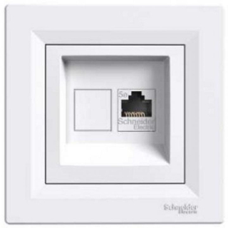 EPH4300121 ASFORA Zásuvka datová RJ45, kat.5e UTP, bílá