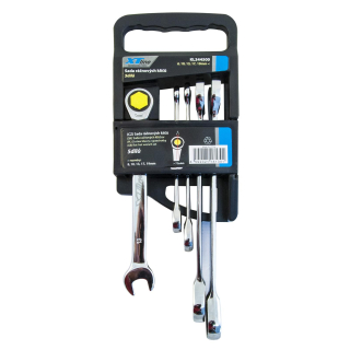 KL344500 Sada ráčnových klíčů 8-19mm 72 zubů 5 dílů