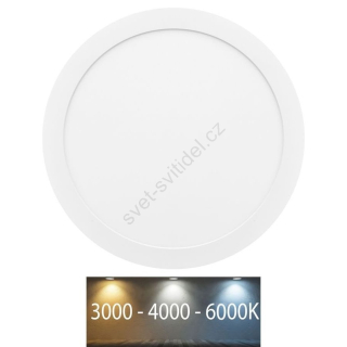 LED-IN-30W LED Svítidlo přisazené kruh 33cm,18W, 3000-6000K, 2600lm