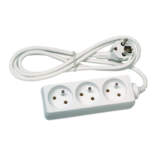 KL870503 Prodlužovací kabel 3 zásuvky bílý 5m