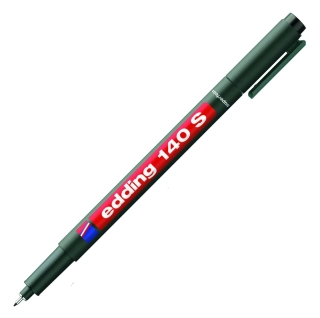 Popisovač černý 0,3mm kov. Hrot EDDING 140 S
